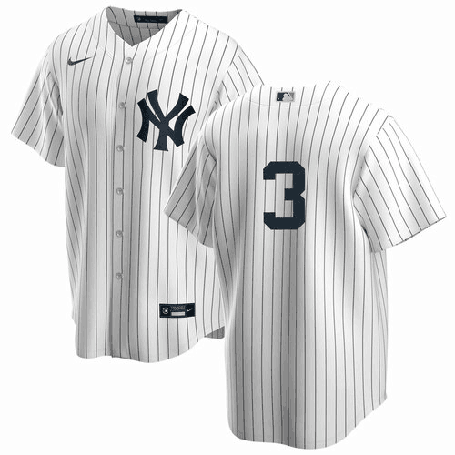 Men's New York Yankees #3 Babe Ruth White Cool Base Stitched Jersey